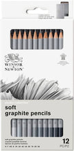 Load image into Gallery viewer, Winsor &amp; Newton - Soft Graphite Pencil Set (12pc)
