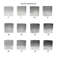 Load image into Gallery viewer, Winsor &amp; Newton - Soft Graphite Pencil Set (12pc)
