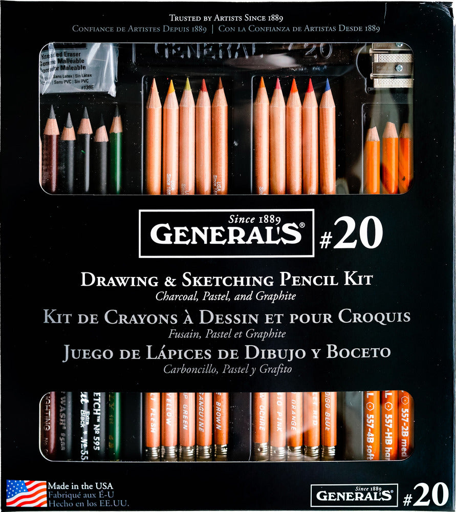 General's Drawing & Sketching Pencil Kit (22pc)