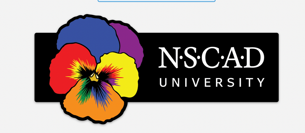 NSCAD Pansy Bumper Sticker