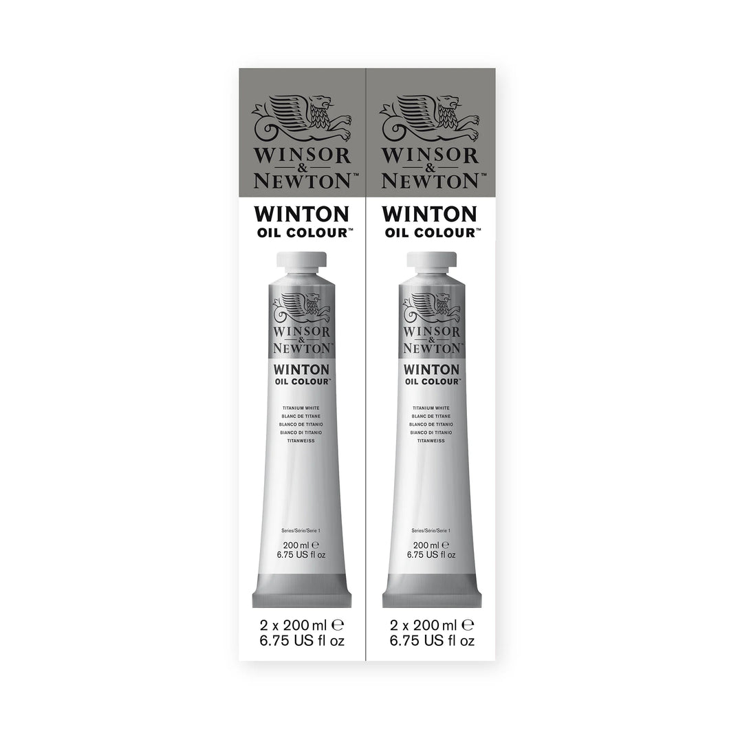 Winton Oil Titanium White 2 Pack (200ml)