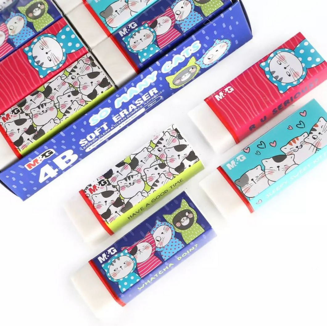 Cat Eraser - Large, White