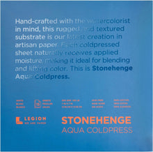 Load image into Gallery viewer, Stonehenge Aqua Block 7&quot;x 7&quot;, 15 sheets, 140lb
