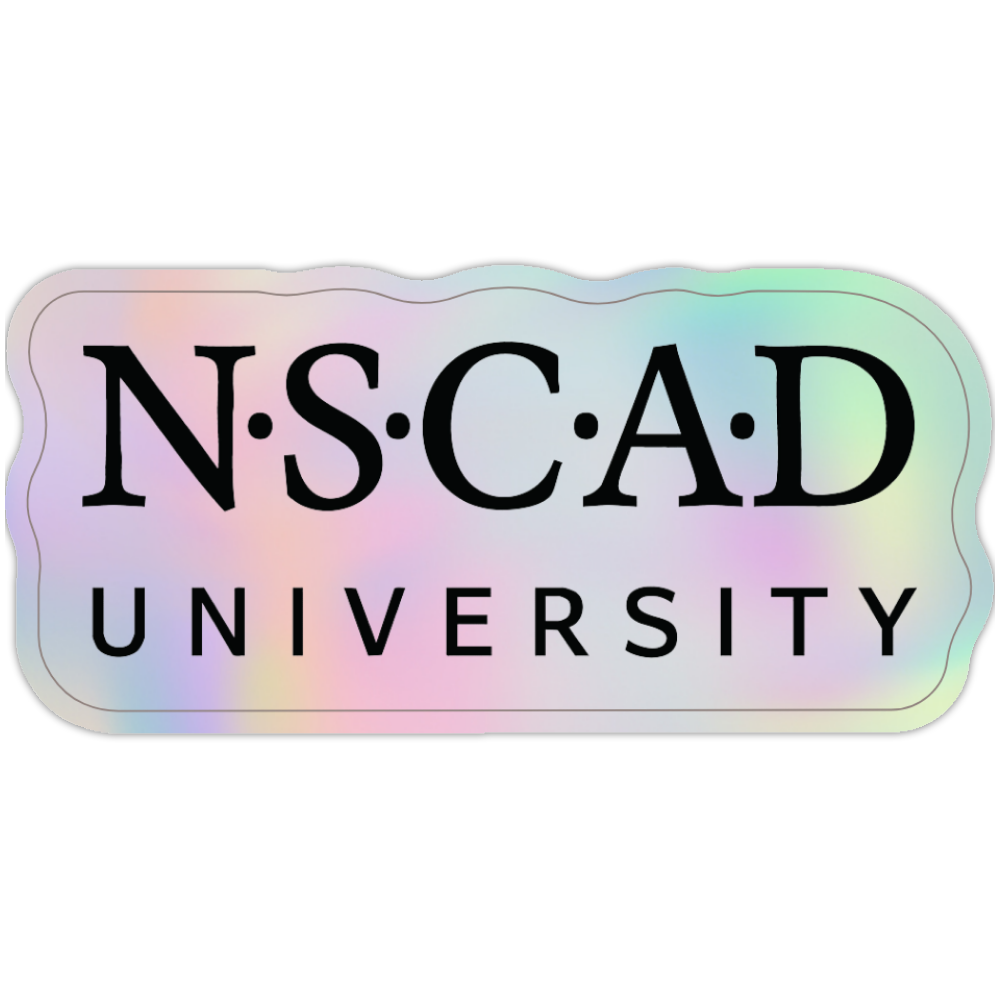 NSCAD holographic sticker