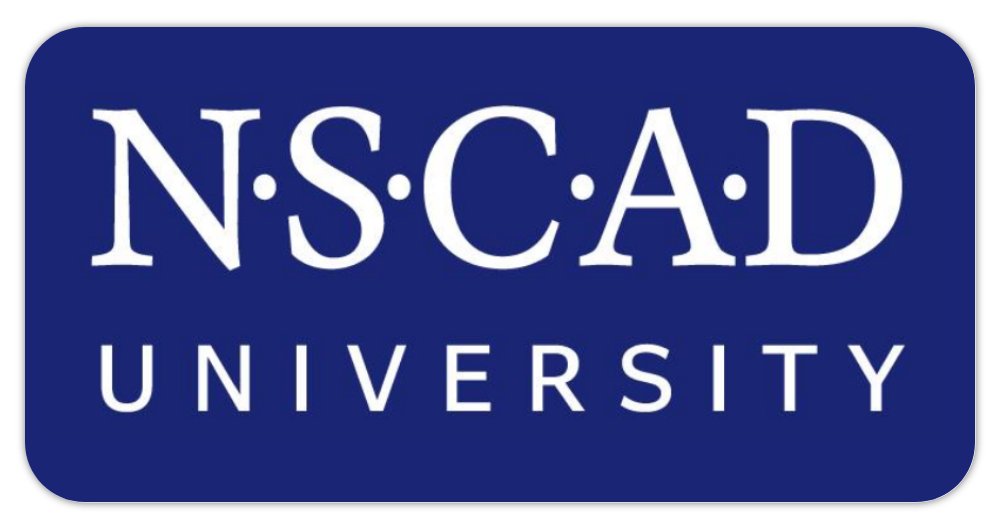 NSCAD sticker little blue 1