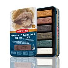 Charger l'image dans la galerie, Derwent Tinted Charcoal XL Blocks Set of 6

