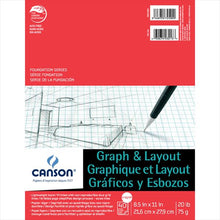 Load image into Gallery viewer, Graph &amp; Layout Pad - 8 sq./in - 40 sheets
