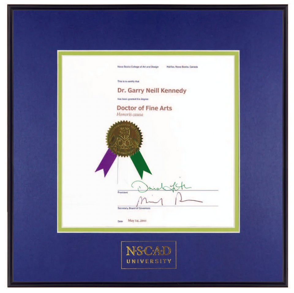NSCAD University Diploma Frame