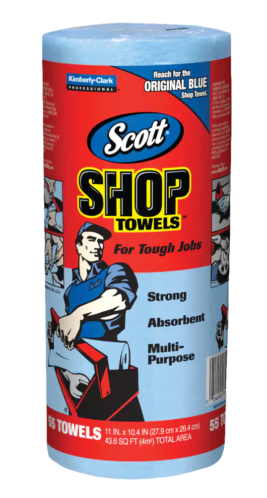 Blue Shop towels Roll